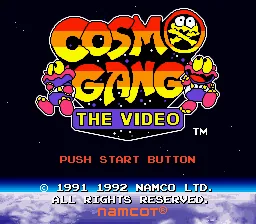 Cosmo Gang - The Video: tela de título