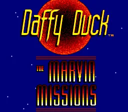 Daffy Duck - The Marvin Missions: tela de título