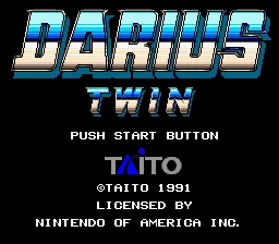 Darius Twin: tela de título