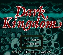Dark Kingdom: tela de título