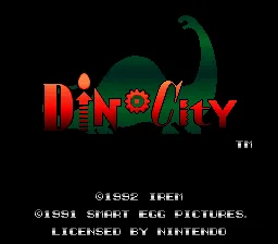 DinoCity: tela de título