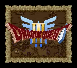 Dragon Quest III - Soshite Densetsu e...: tela de título