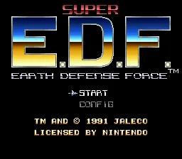 Earth Defense Force: tela de título