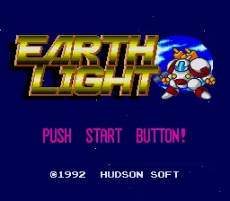 Earth Light: tela de título