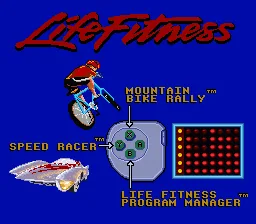 Exertainment Mountain Bike Rally + Speed Racer: gameplay