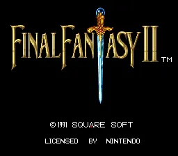 Final Fantasy II: tela de título