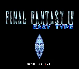 Final Fantasy IV - Easy Type: tela de título