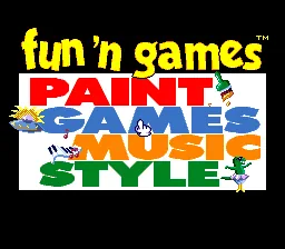 Fun 'n Games: tela de título