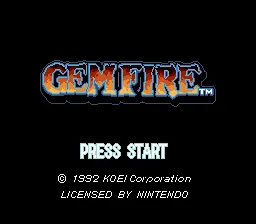 Gemfire: tela de título