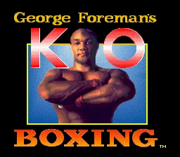 George Foreman's KO Boxing: tela de título
