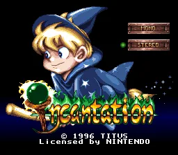Incantation: tela de título
