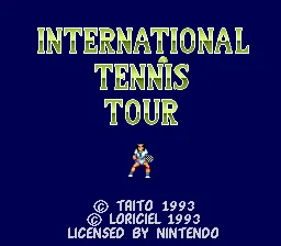 International Tennis Tour: tela de título