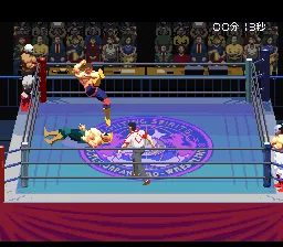 Jikkyou Power Pro Wrestling '96 - Max Voltage: gameplay