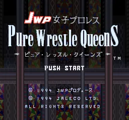 JWP Joshi Pro Wres - Pure Wrestle Queens: tela de título