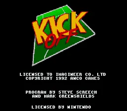 Kick Off: tela de título