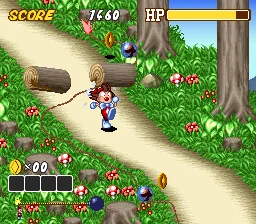 Kid Klown in Crazy Chase: gameplay