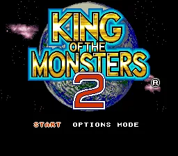 King of the Monsters 2: tela de título