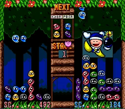 Kirby's Avalanche: gameplay