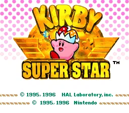 Kirby Super Star: tela de título