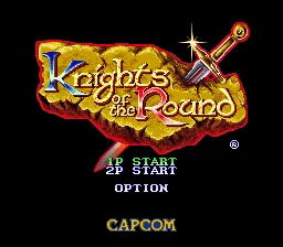 Knights of the Round: tela de título