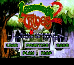 Lemmings 2 - The Tribes: tela de título