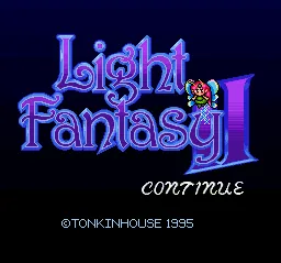 Light Fantasy II: tela de título