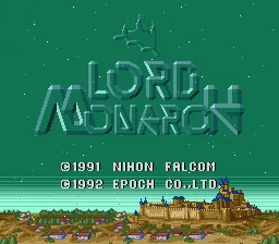 Lord Monarch: tela de título