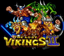 Lost Vikings 2: tela de título