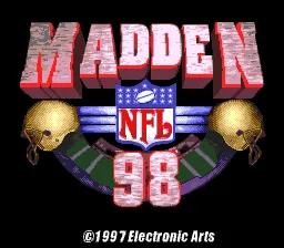 Madden NFL 98: tela de título