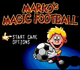 Marko's Magic Football: tela de título