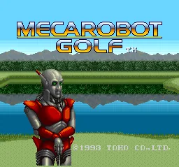 Mecarobot Golf: tela de título
