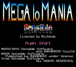 Mega-lo-Mania: tela de título