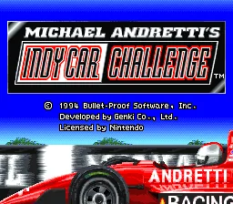 Michael Andretti's Indy Car Challenge: tela de título