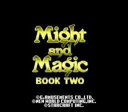 Might and Magic - Book II: tela de título