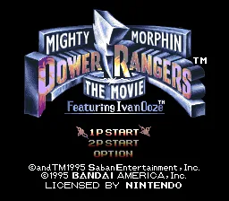 Mighty Morphin Power Rangers - The Movie: tela de título
