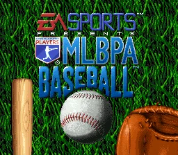 MLBPA Baseball: tela de título