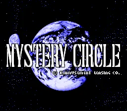 Mystery Circle: tela de título