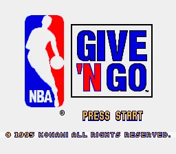 NBA Give 'n Go: tela de título