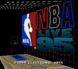 NBA Live 95: tela de título