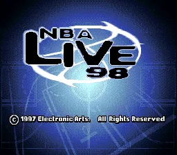 NBA Live 98: tela de título