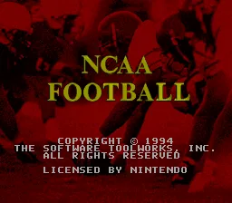 NCAA Football: tela de título