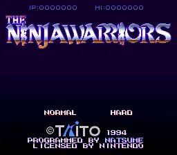 Ninjawarriors: tela de título