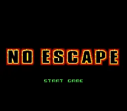 No Escape: tela de título