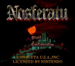 Nosferatu: tela de título