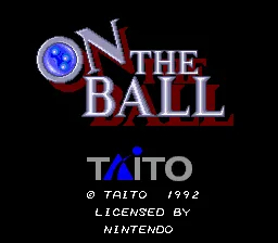 On the Ball: tela de título
