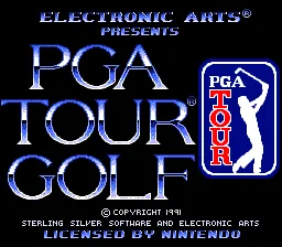 PGA Tour Golf: tela de título