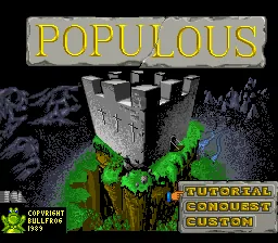 Populous: tela de título