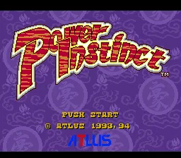 Power Instinct: tela de título
