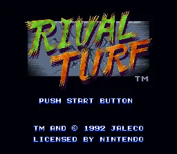 Rival Turf!: tela de título