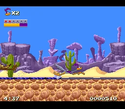 Road Runner's Death Valley Rally: gameplay